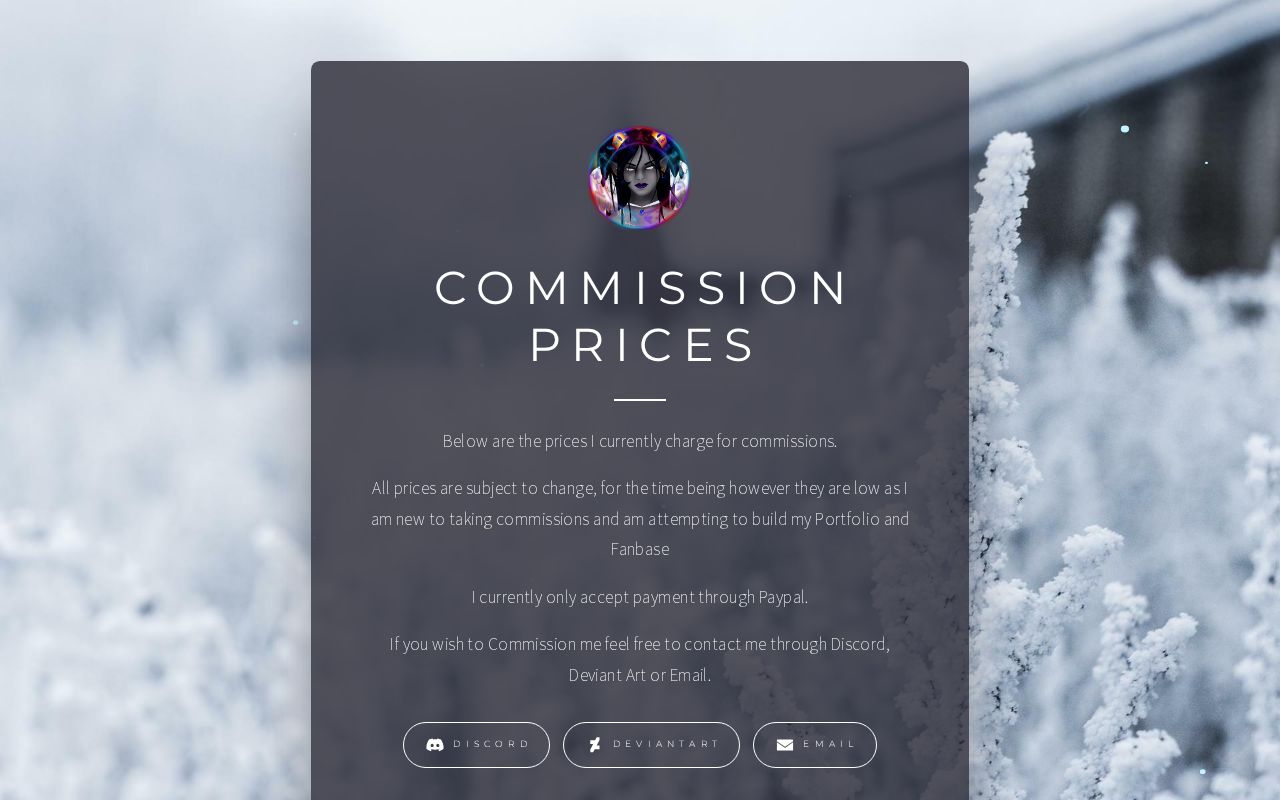 Commission Prices